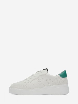 ASH Free Lave Sneakers Dame Hvite Grønn | HJNED2789