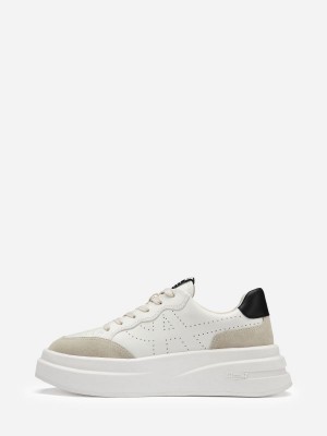 ASH Impuls Lave Sneakers Dame Hvite Svarte | YOXQR3684