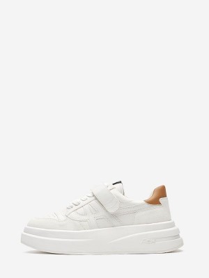 ASH Indy Lave Sneakers Dame Hvite Brune | EULPS6187