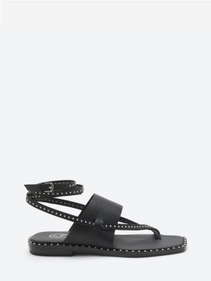 ASH Medusa Studs Flate Sandaler Dame Svarte | FKTBW9587