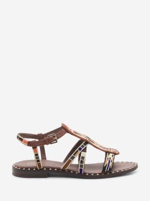 ASH Peaceful Flate Sandaler Dame Mogano | XIGRH5762