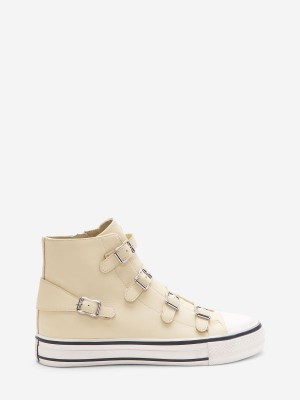 ASH Virgin Høye Sneakers Dame Vaniglia | SAPWT0927