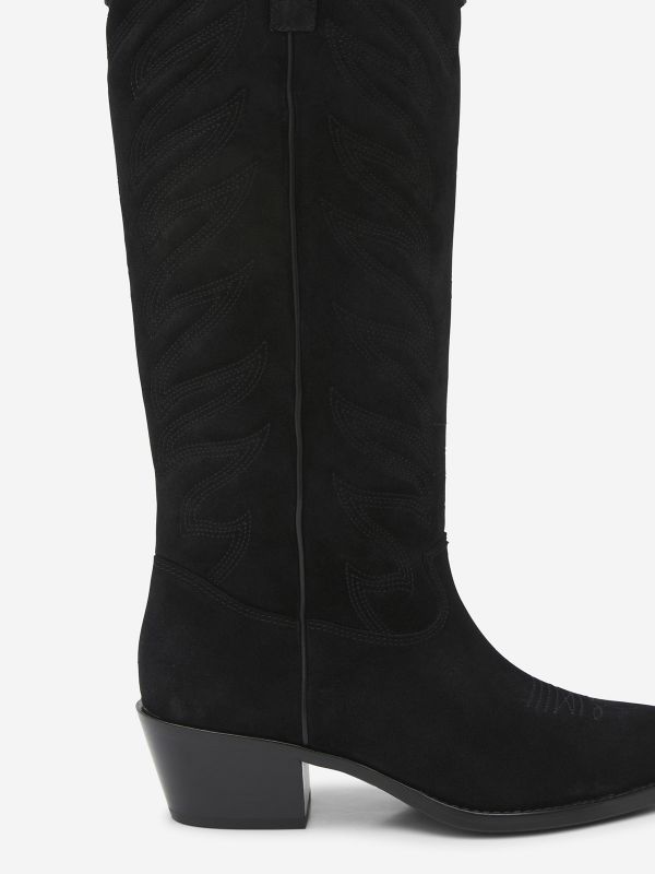 ASH Delirium Long Boots Dame Svarte | GCYXW4619