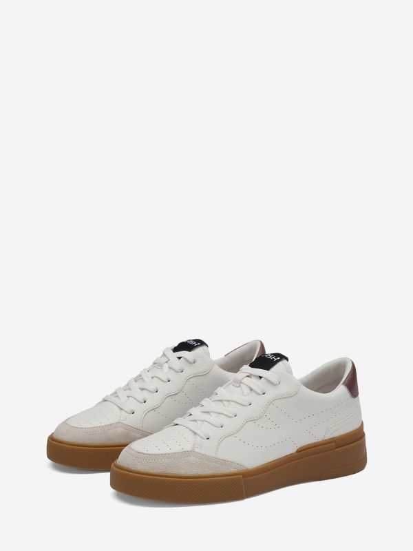 ASH Free Lave Sneakers Dame Hvite Hvite Mørke | KWUTN8740