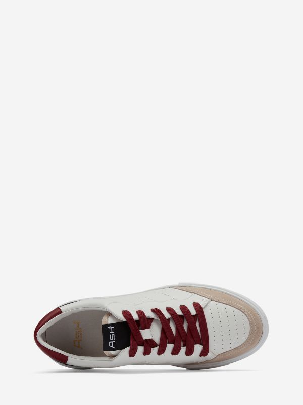 ASH Free Lave Sneakers Dame Svarte Hvite Rød | YHAXW6870