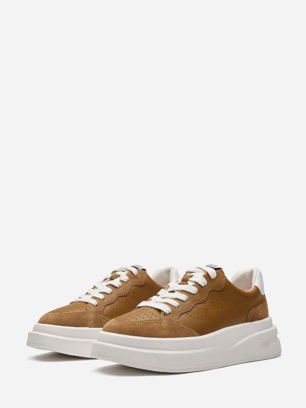 ASH Impuls Lave Sneakers Dame Brune Hvite | TGHRY9840