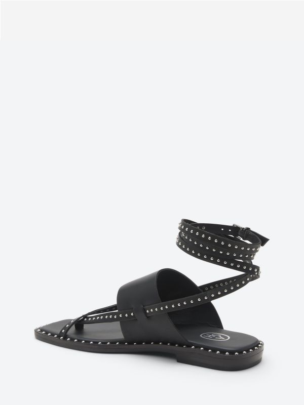 ASH Medusa Studs Flate Sandaler Dame Svarte | FKTBW9587