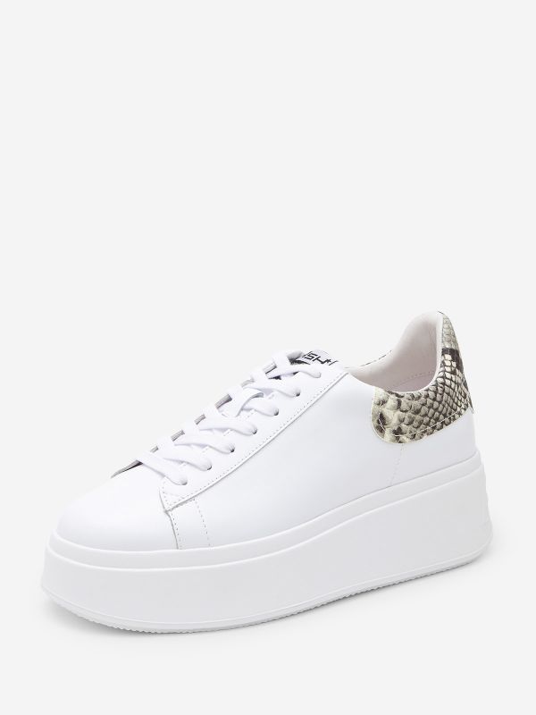 ASH Moby Lave Sneakers Dame Hvite | UQEBI8203