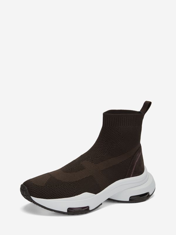 ASH Optic Sock Sneakers Dame Ganache / Ebano | YGNTL6413