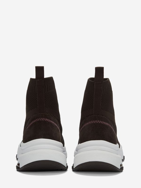 ASH Optic Sock Sneakers Dame Ganache / Ebano | YGNTL6413