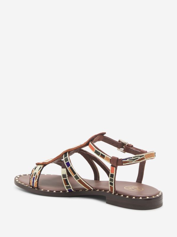 ASH Peaceful Flate Sandaler Dame Mogano | XIGRH5762