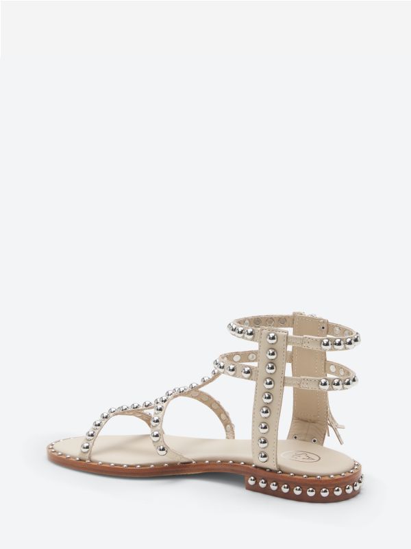 ASH Power Flate Sandaler Dame Eggnug | QJXEF8975