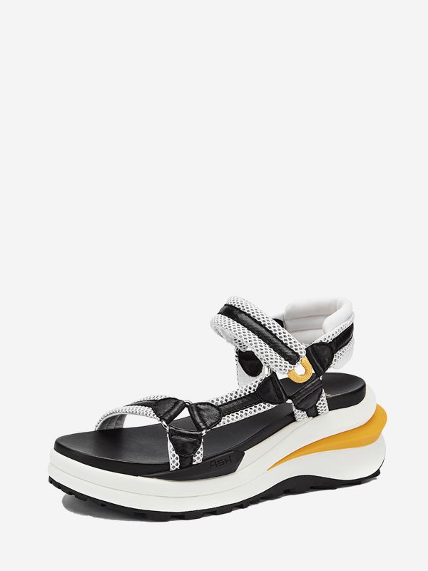 ASH Shogun Bis Sneaker Sandals Dame Hvite Svarte | FHJCO0683