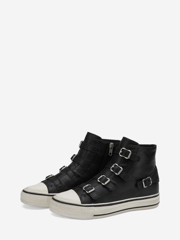 ASH Virgin Høye Sneakers Dame Svarte | XGDCL3724