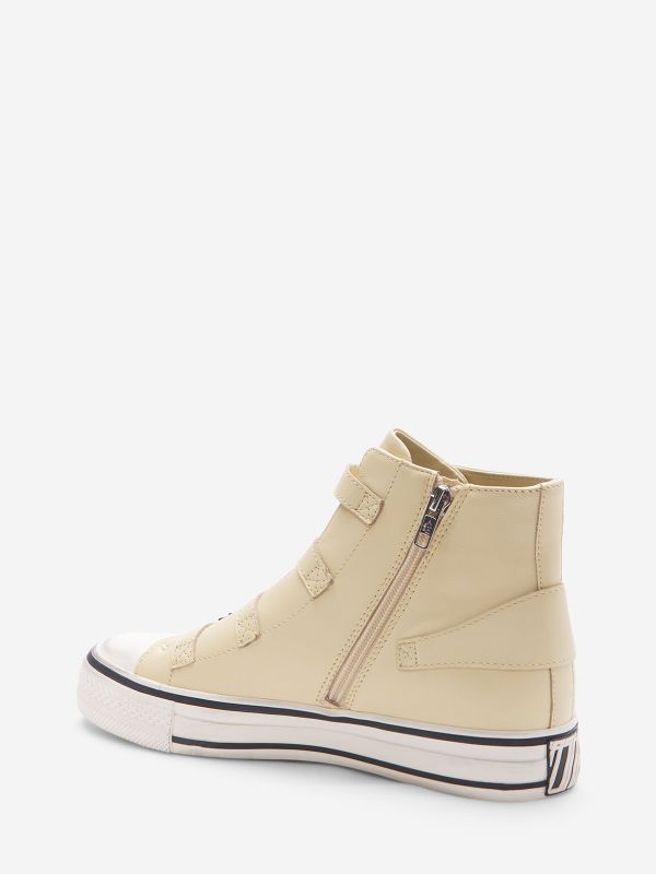 ASH Virgin Høye Sneakers Dame Vaniglia | SAPWT0927